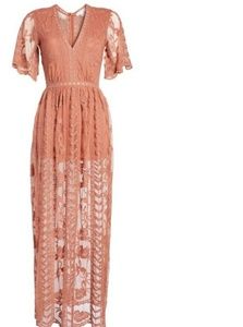 socialite lace maxi romper